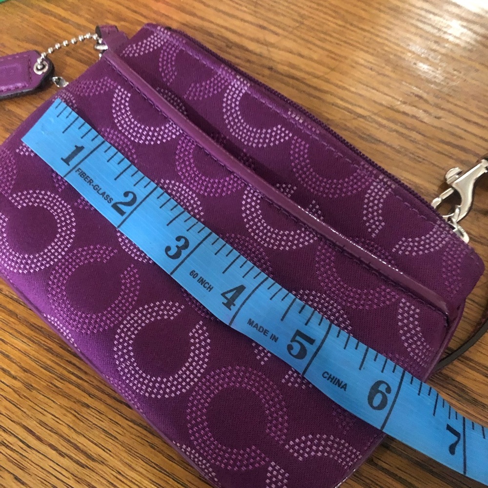 Small coach wristlet